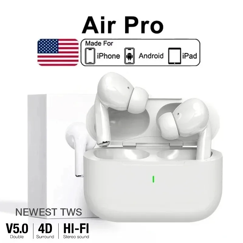 Auriculares inalámbricos Bluetooth Air Pro 5 TWS Max, auriculares internos deportivos con cancelación de ruido para Apple iPhone