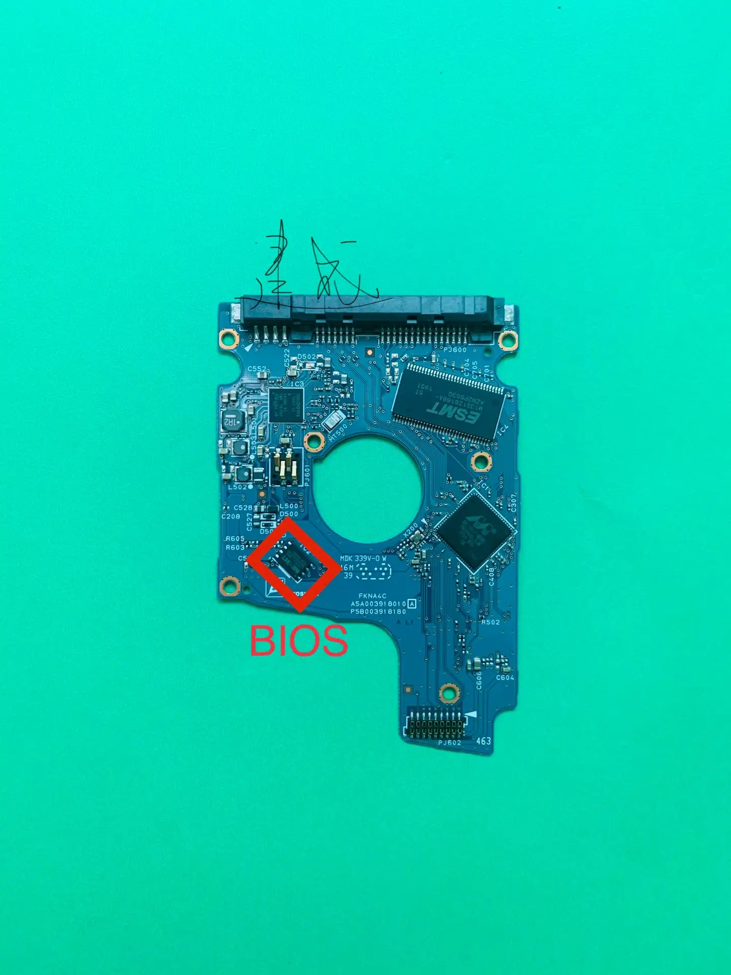 Imagem -02 - Toshiba Hdd Pcb Placa Lógica é Aplicável para Mq03ubb200 Mq03ubb300 1t 2t 3t G3918a