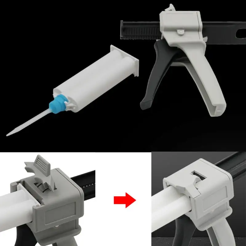 2:1/1:1 Universal Glue Gun 50ml Two Component AB Epoxy Sealant Glue Gun Applicator Manual Caulking Gun Dispenser J09 21 Dropship