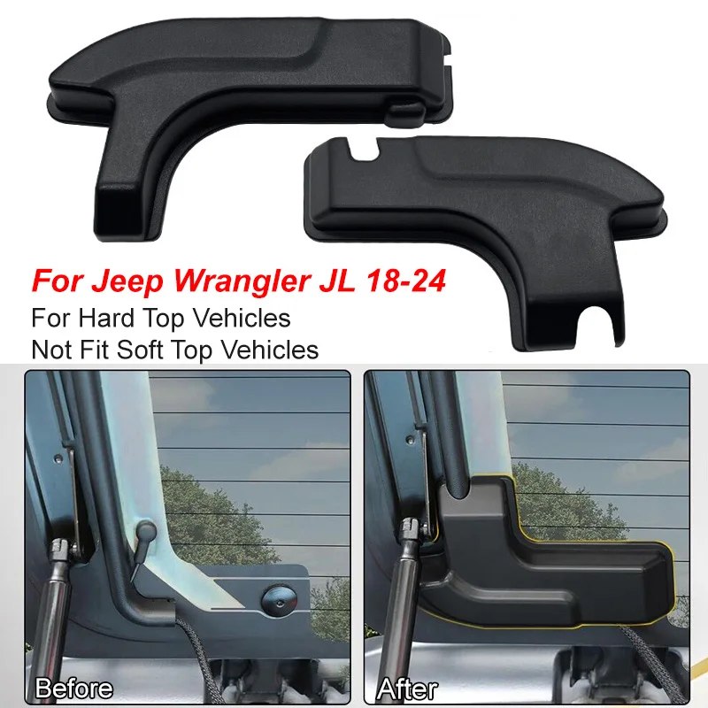 2PCS Rear Defogger Cable Covers For Jeep Wrangler JL And 4xe Models 2018-2024 Defroster Cables Decorative Protection Accessories