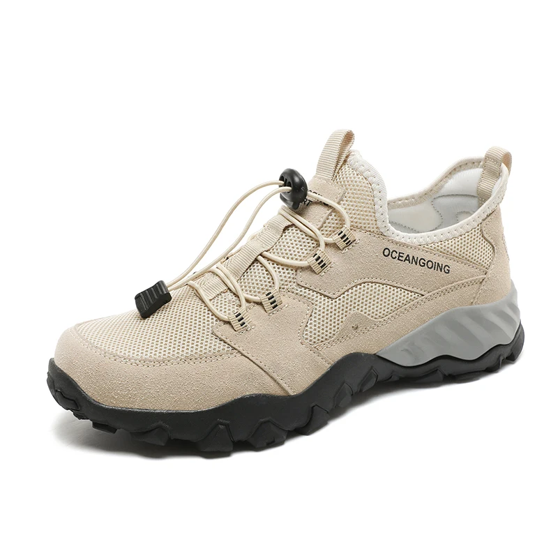 

Summer Breathable Men's Section Comfortable High Quality High Quality Outdoor Mountaineering plus Size Mesh Shoes Rubber Sole
