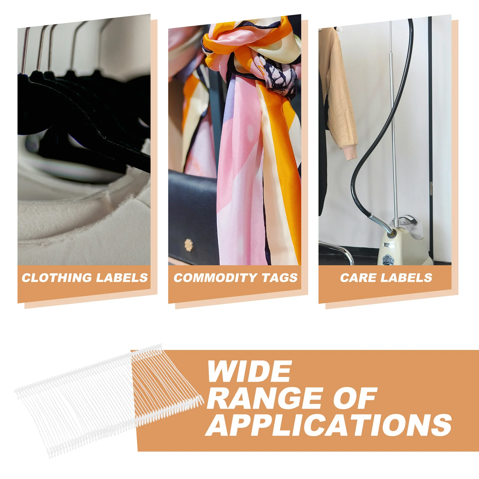 5000Pcs Plastic Tagging Fasteners Price Tag Barbs Smooth Sturdy Hand-Apply No Tools Needed Clothing Label Accessories for Sock