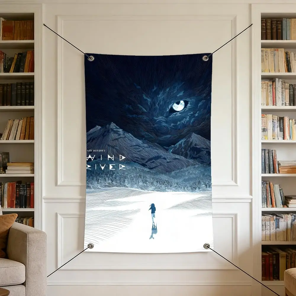 Movie W-Wind R-River Flags Warm Home Flag 4 Grommets Wrinkle Free Indoor Outdoor
