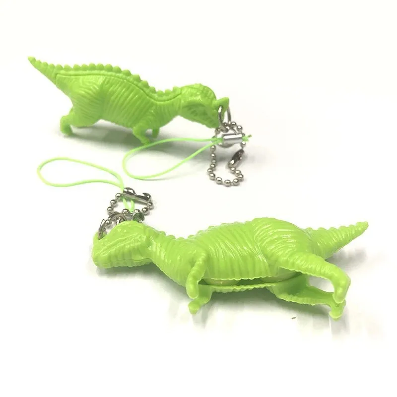 1 pz decompressione stravagante divertente spremere dinosauro piselli fagioli portachiavi agitarsi giocattoli carino Stress giocattolo per adulti portachiavi giocattolo per bambini