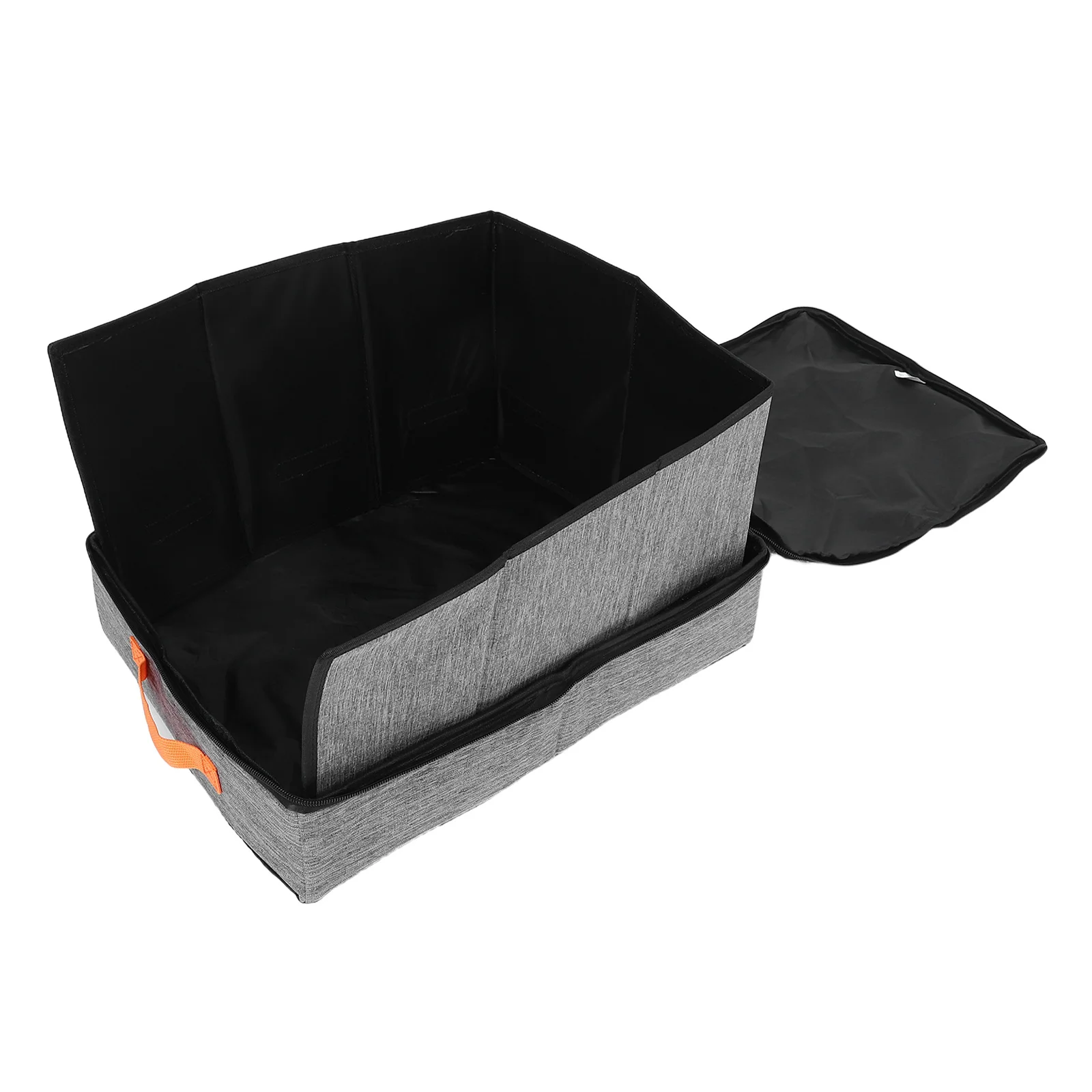 

Portable Cat Litter Box Foldable With Splash Guard For Travel Car Airplane Mini Collapsible Kitten Toilet Small Litter