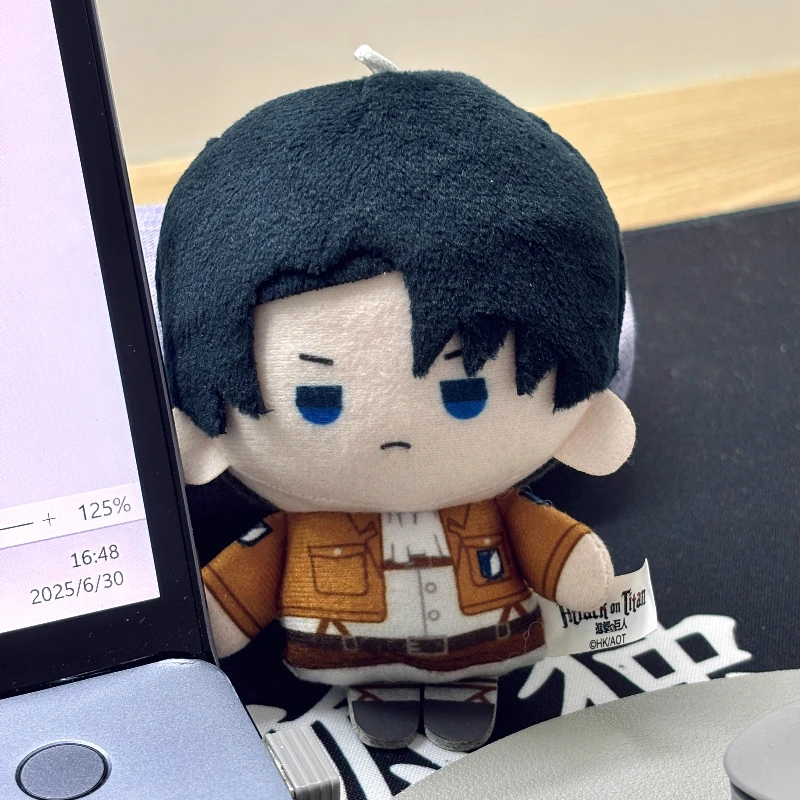 

High-Quality Spot Leavell Mikasa Hanji Allen Anime Doll Doll Plush Pendant Kawaii Keychain Girls Gift Collectibles