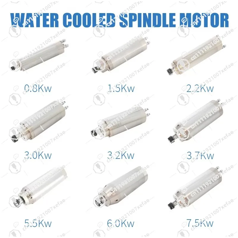The 5.5kw high speed 400Hz ER20 spindle numerical control high torque water cooling spindle numerical control spindle motor
