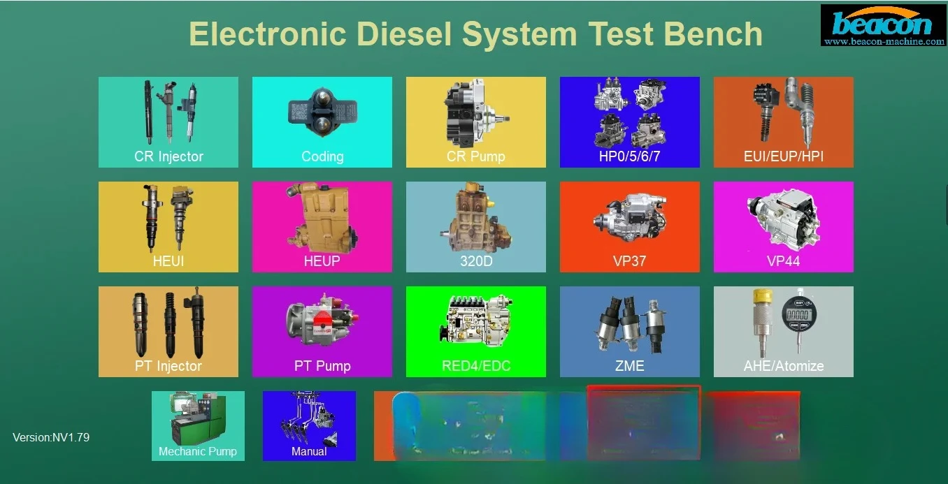 Picture 5: 6 Injectors Testing Coding Simultaneously BEI-A Common Rail System Upgrade Test Bench System Control Host Tester Simulator