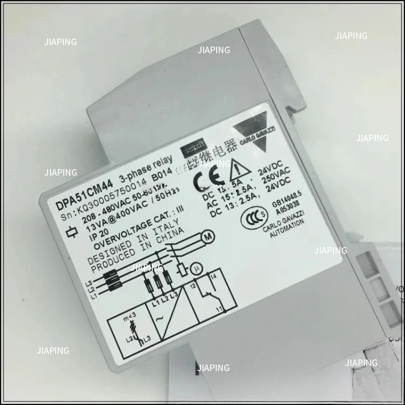

Suitable for DPA51CM44 Phase sequence protector monitoring protection relay