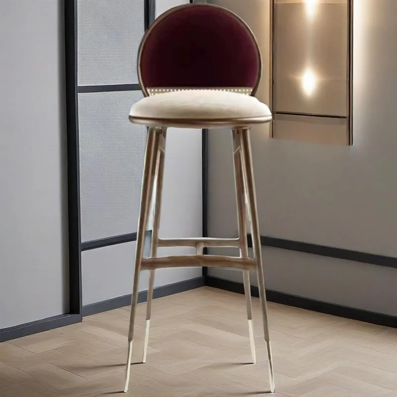 

Elegant Decorative Bar Chair Balcony Vintage Nightclub Height Bar Chair Cuisine Pliable Bancos De Barra De Cocina Bar Furniture