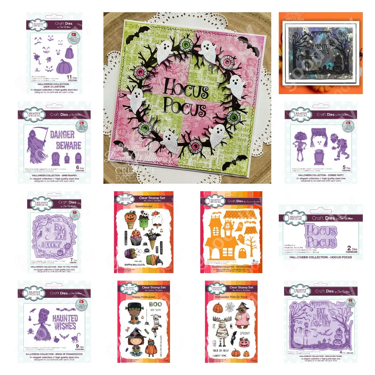 Halloween Pumpkin Zombie Party Bride of the Dead Metal Cutting Dies and Stamps Scrapbook Journaling Decor DIY Greeting Cards new