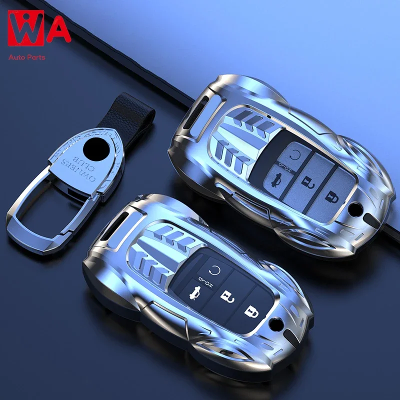 

Metal Car Remote Key Cover Case Holder Shell Fob For Honda 2023 New Civic 11th Gen Integra XRV CRV ZRV Vezel Breeze E:NS1 E:NP1