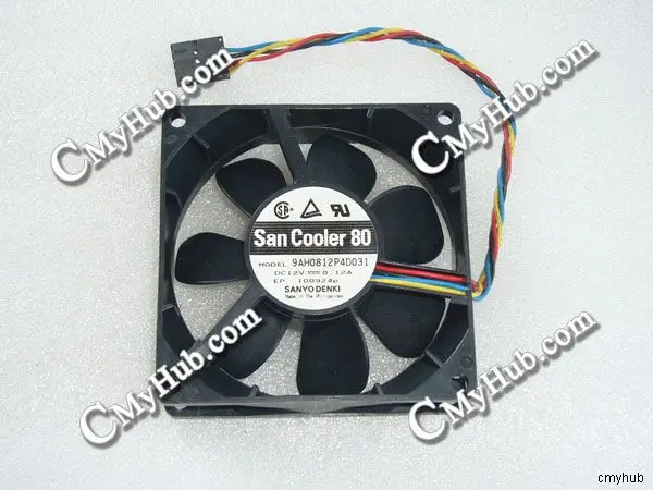 For SANYO DENKI 9AH0812P4D031 DC12V 0.12A 8025 8CM 80MM 80X80X25MM 5pin Cooling Fan 9AH0812P4D031