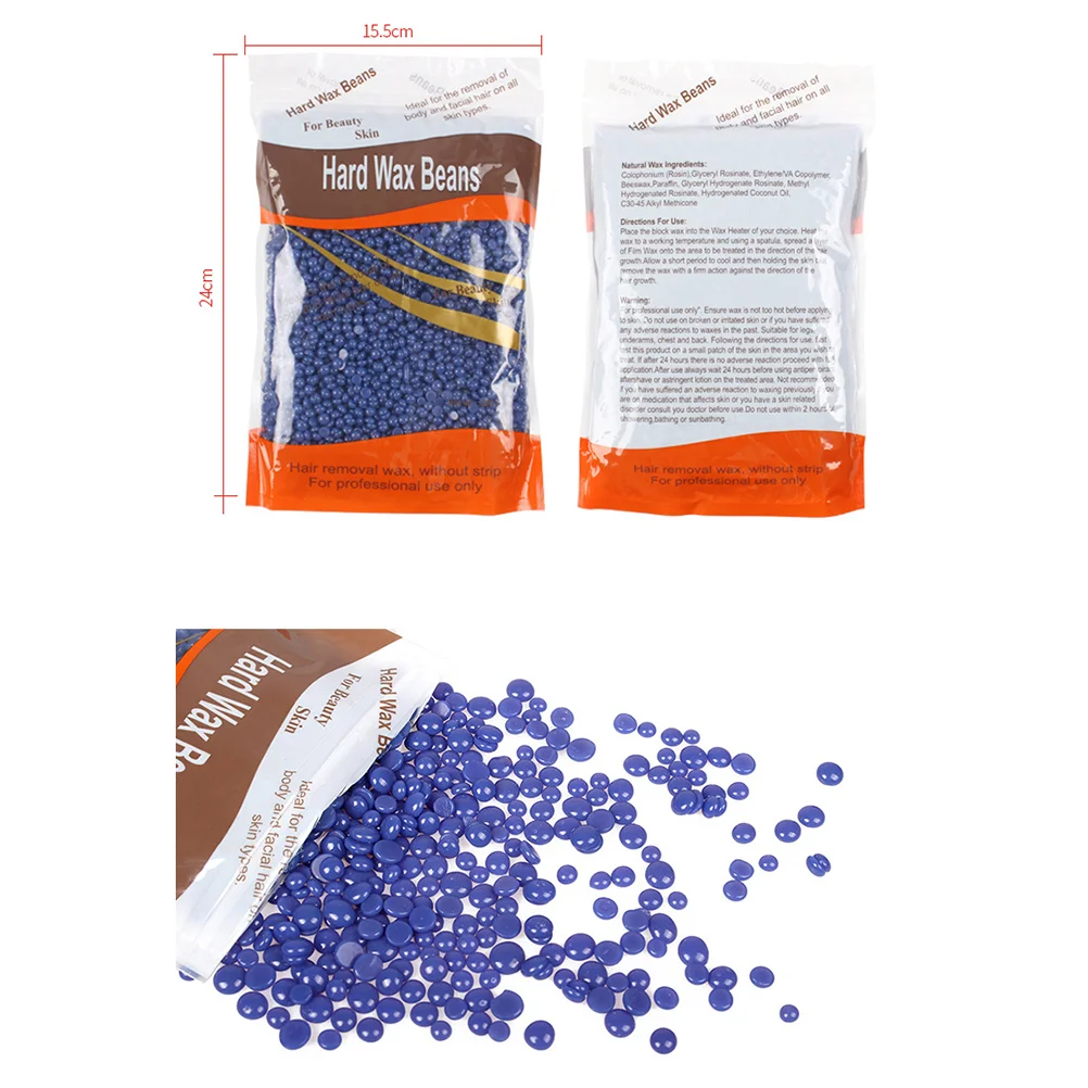 300g Painless Hair Removal Wax Beads No Strips Professional Depilatory Hard Wax Beans for Salon (Lavender)