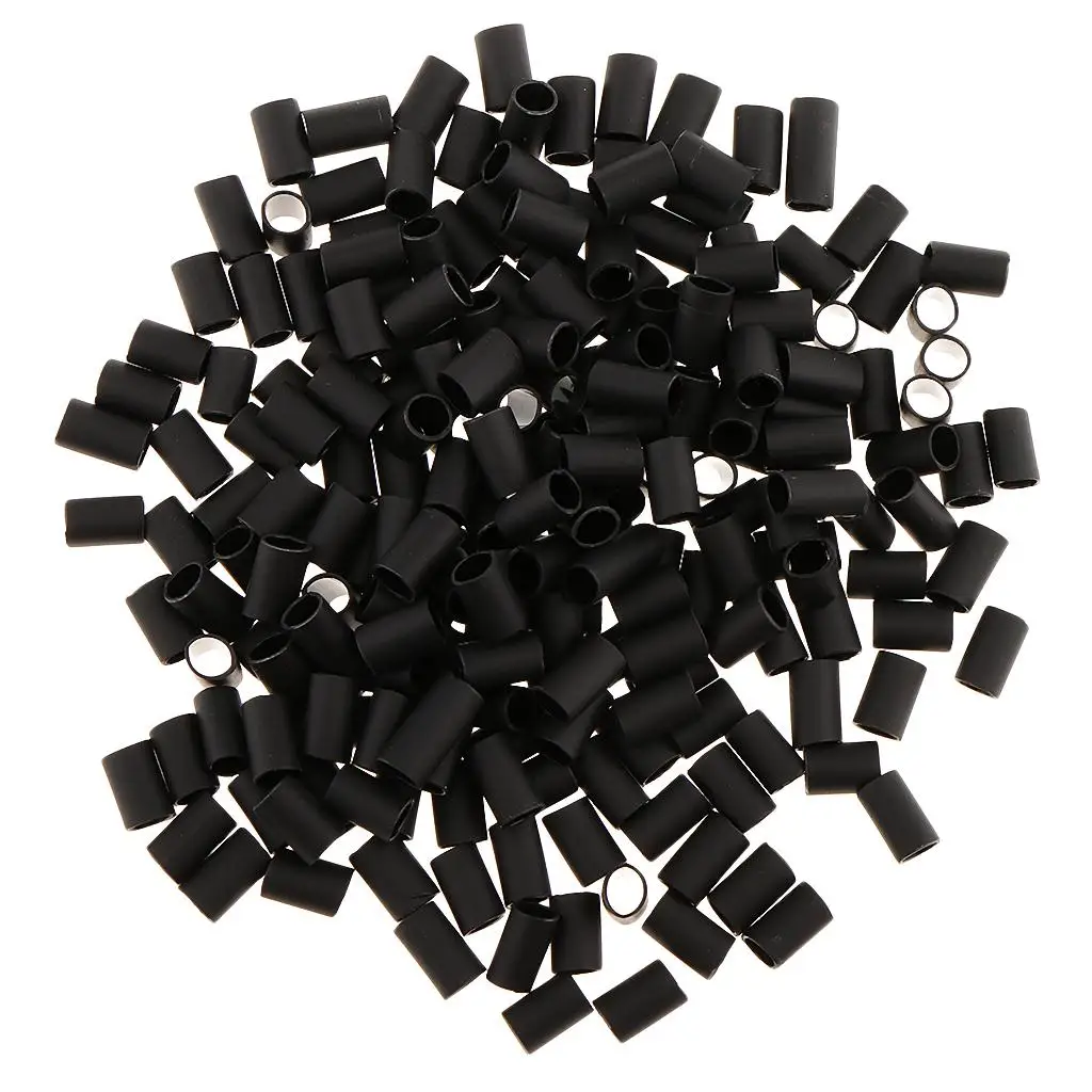 200Pcs Heat Shrink Tubes Glue Micro for Stick Tip Hair Extensions