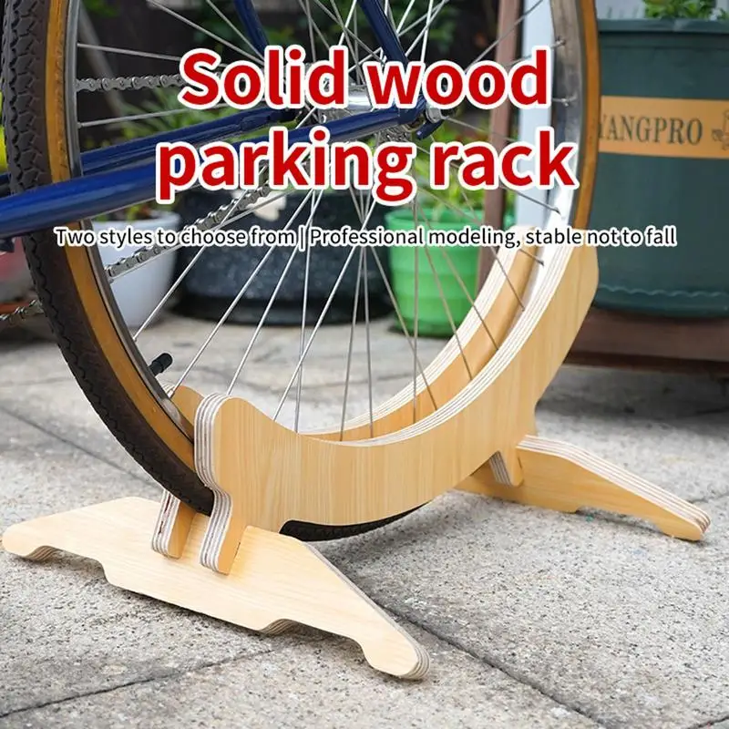 Bicycle Parking Rack Bike Stand Floor Bicycle Stands Indoor Storage Parking Support Wooden Bicycle Holder Cycling Accessories