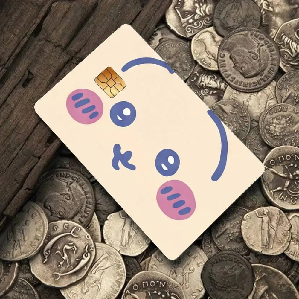 Cartoon Kawaii Chiikawas 4 Stück Kreditkarten-Skin-Aufkleber, geeignet für Bank-Debit-, U-Bahn-, Bus- und Transitpass-Dekorationsabdeckungen – Detail 17