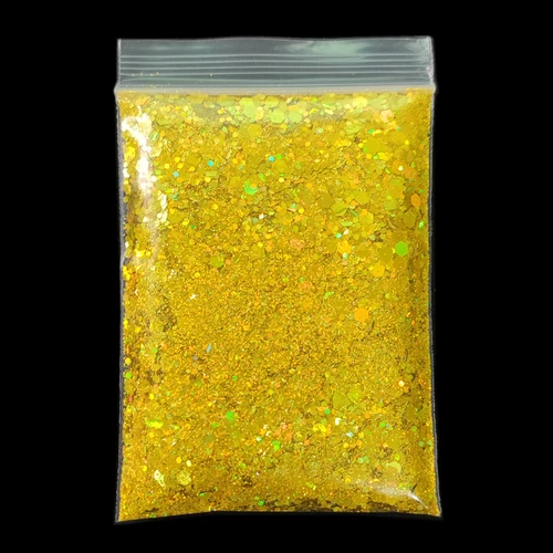 Imagen 2 del producto 20 g/bolsa tamaño mixto hexágono brillo de uñas lentejuelas láser holográfico grueso manicura brillo holográfico camaleón brillo pigmento