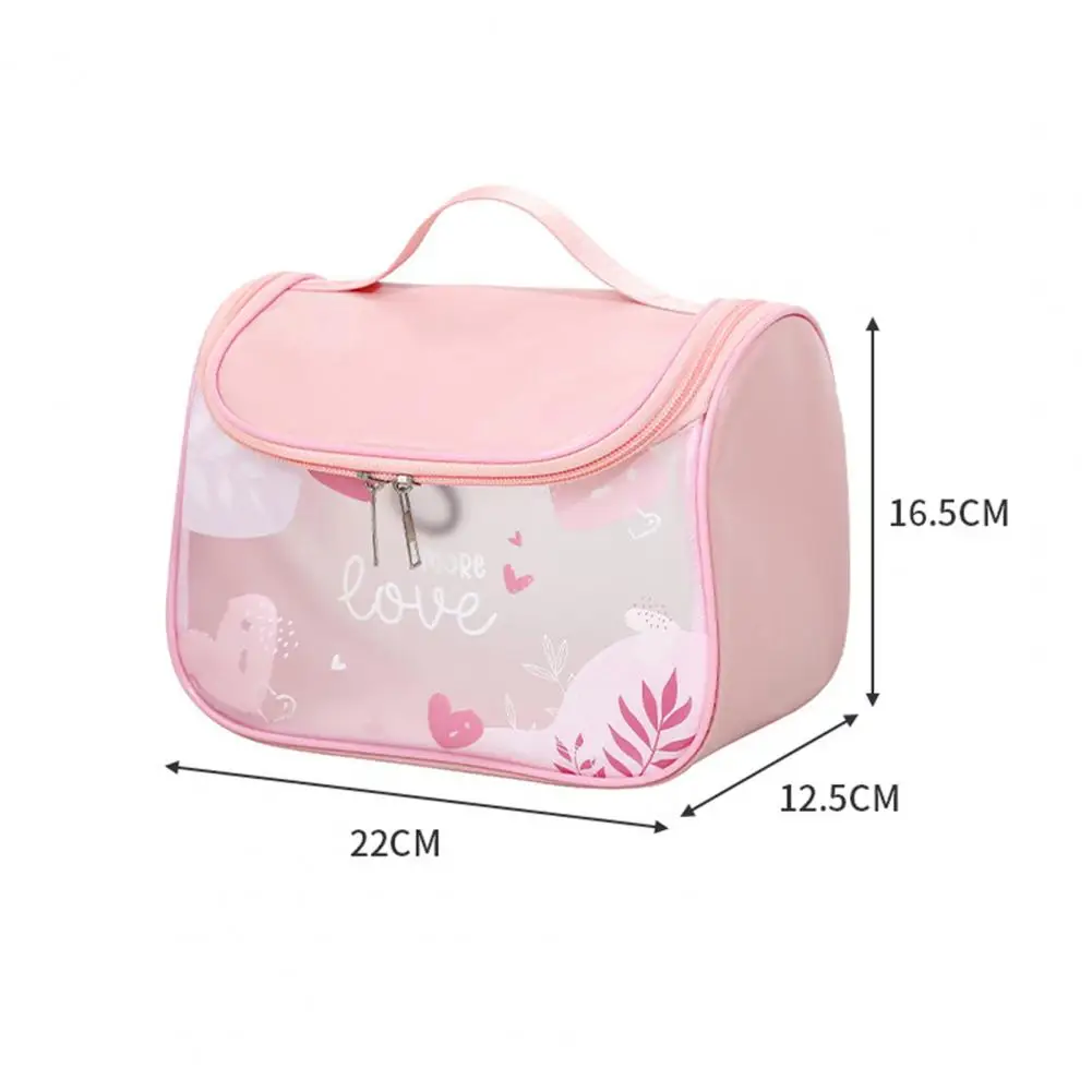 Travel Toiletry Bag Portable Waterproof Cosmetic Bag Transparent Toiletry Organizer for Travel Vacation Stylish Makeup Case