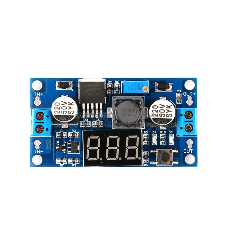 DC-DC Boost  Voltage Digital Display LM2577 Circuit Board 3A Output