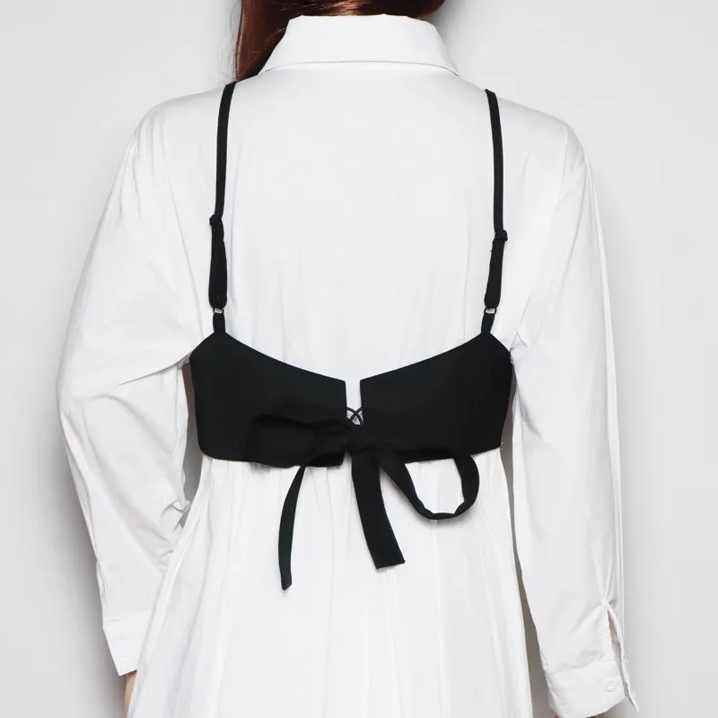 แฟชั่นผู้หญิงผ้าสีดําไหล่เสื้อกั๊กรัดตัวหญิง Cummerbund Coat เข็มขัดชุด Decration เข็มขัดกว้าง J355