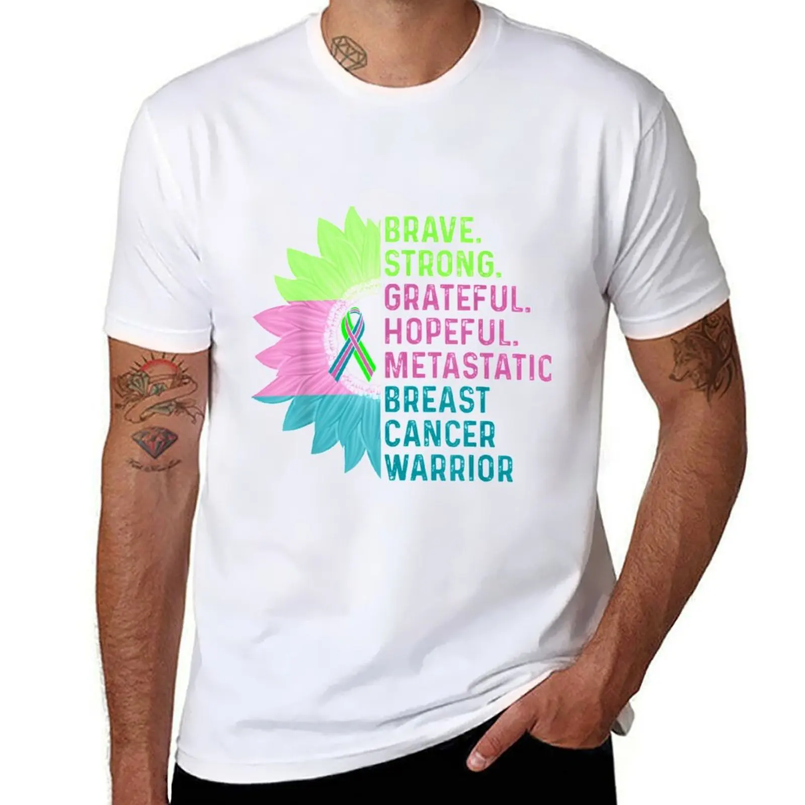 

Metastatic Breast Cancer Awareness Care Warrior T-Shirt t shirts for man cotton soft g man t shirts for men T-Shirt