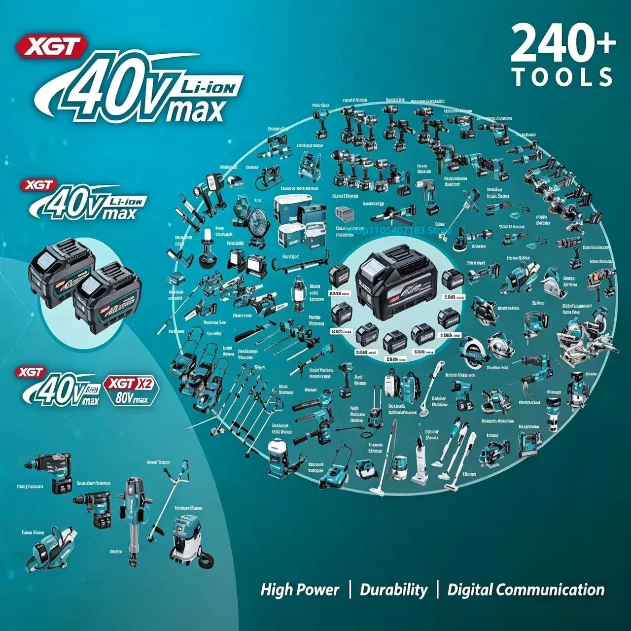 Makita Original 18V 5.0Ah/6.0Ah Battery BL Series, Excellent Performance for Electric Saw Blower Trimmer Gardening Tools - view 6