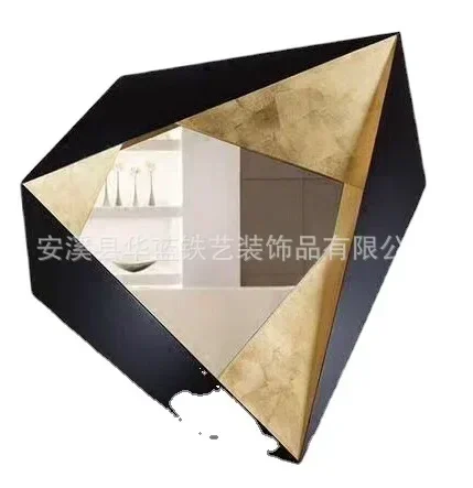 Luxury Golden Irregular Decorative Mirror Ideal for Bedroom Wall Decoration Fits Girls Aesthetic Style Suitable for Rooms Decor