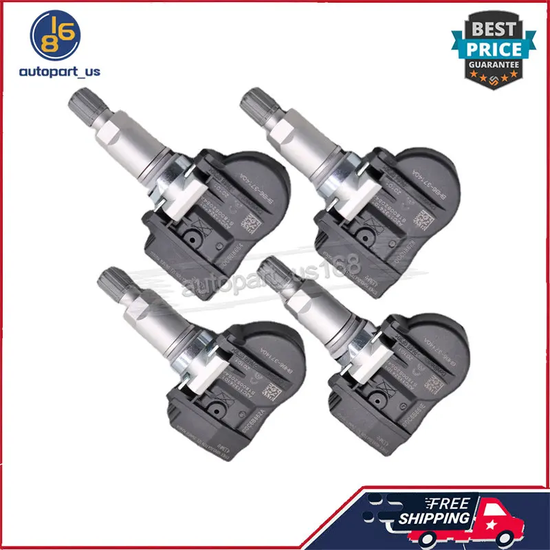 4PCS BHB637140A For Mazda 2 2 (DE) 3 5 (CW) 6 CX-5 (GH) CX-9 (TB1) TPMS Tire Pressure Monitoring System Sensor 433MHZ GS1D37140