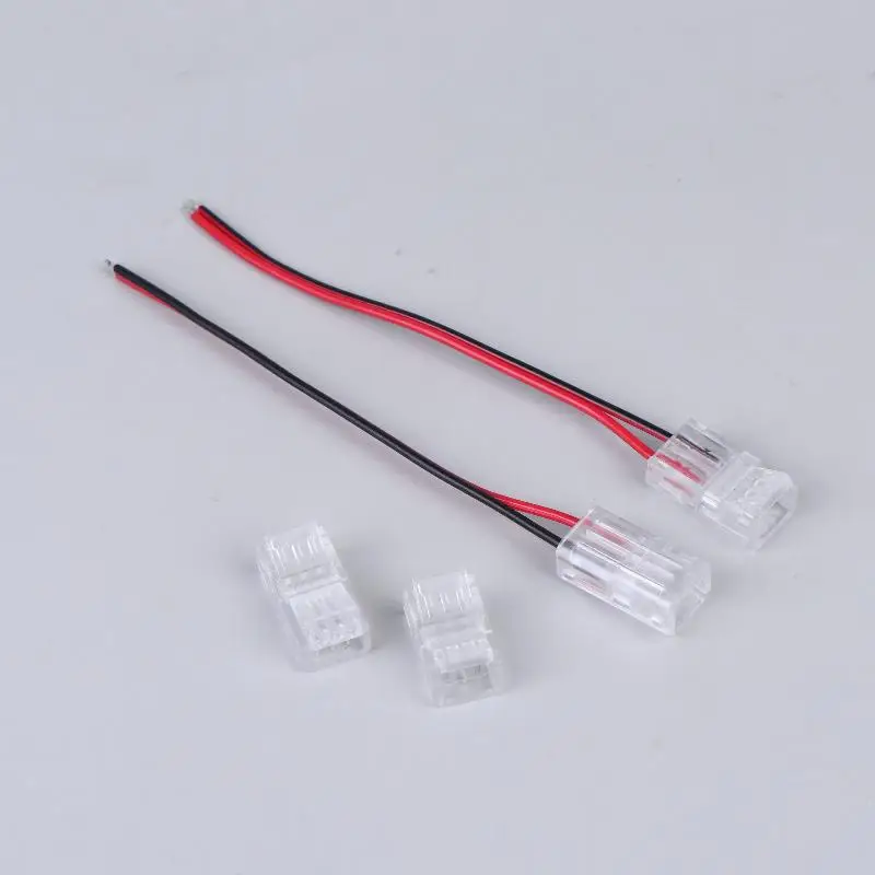 5Pcs L Shape 8mm 2pin COB LED Corner Connectors Tape Light Fixed Clamps For SMD 5050 2835 COB Strip Light