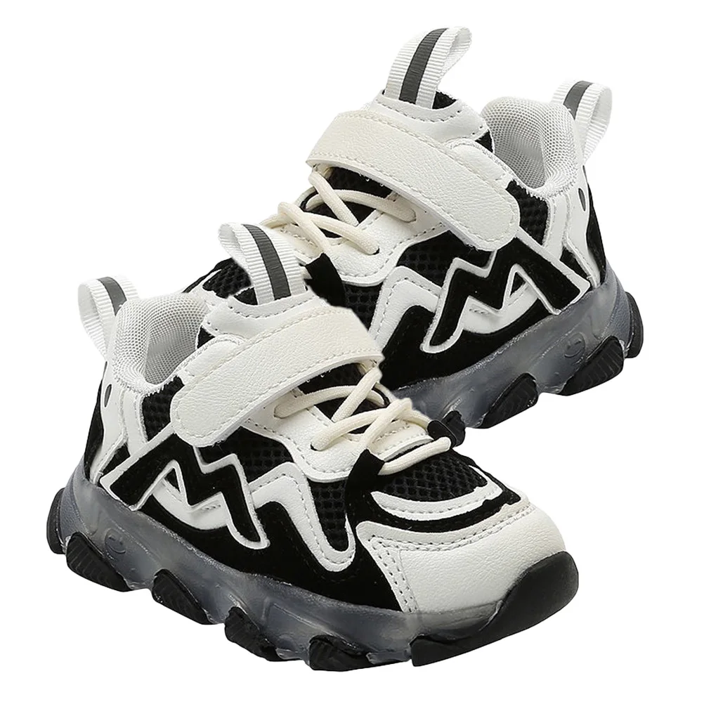 

1Pair Glowing Sneakers Fashion Sports Shoes Non- Sole Breathable Kids Running Shoes Outdoor Footwear for All Seasons