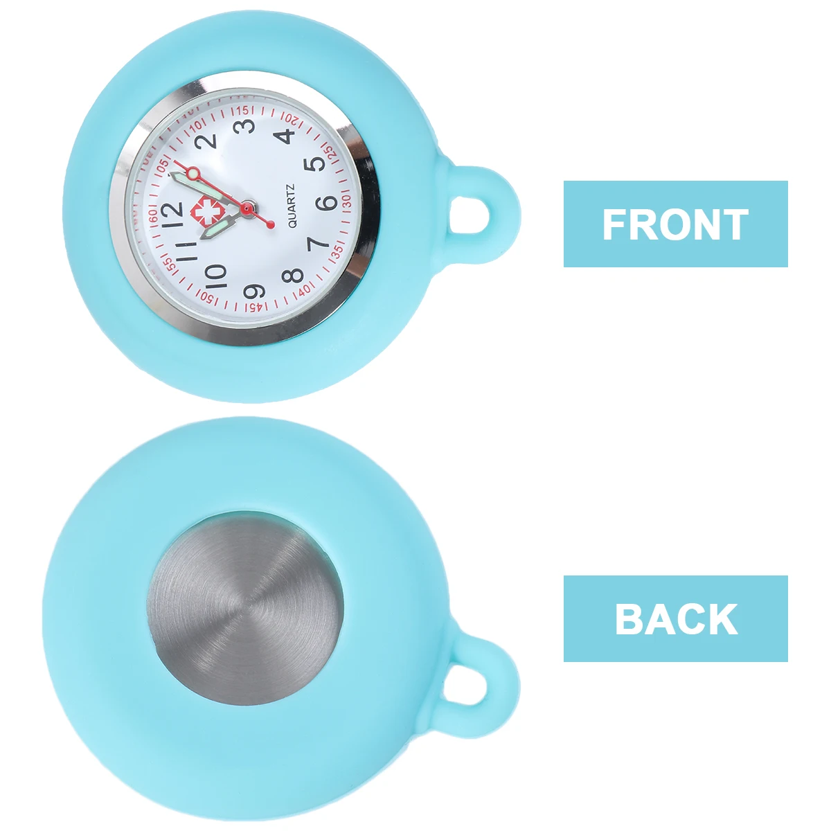 

Silicone Nurse Lightweight Portable For Hospitals Schools Outdoor Sports Blue Unisex Hanging Watch Without Lanyard