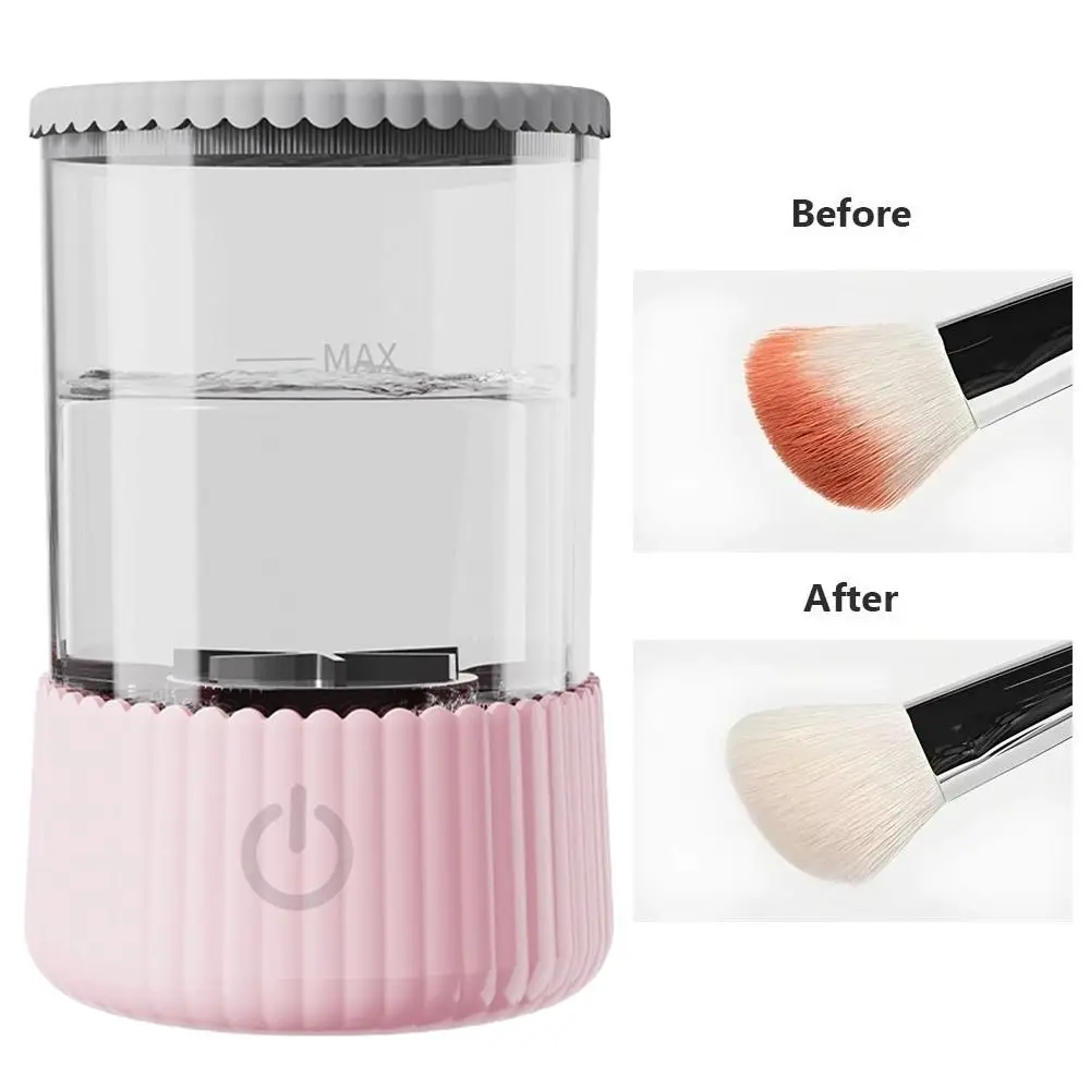 Automatic Electric Makeup Brush Cleaner 5V Multipurpose Beauty Brushes Dryer Rotary Quick-dry Cosmetic Brush Cleaning Device