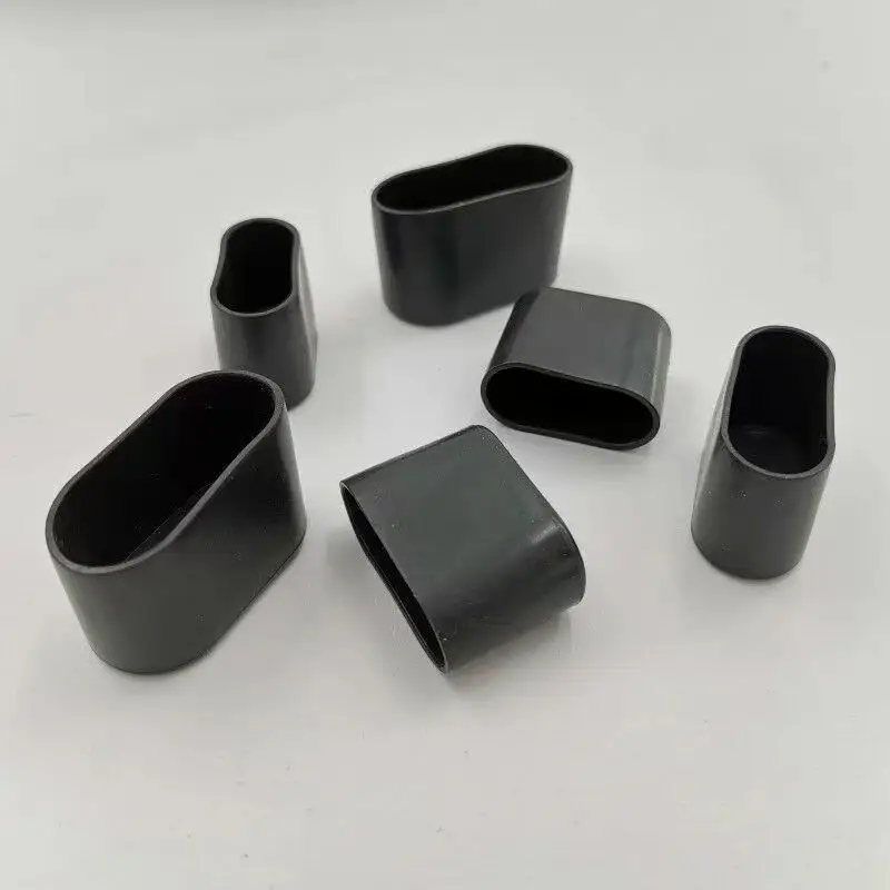 High Quality Oval Leg Protectors Thick PVC Furniture Feet Pads For Modern Home Office Desk School Chair Base Guards