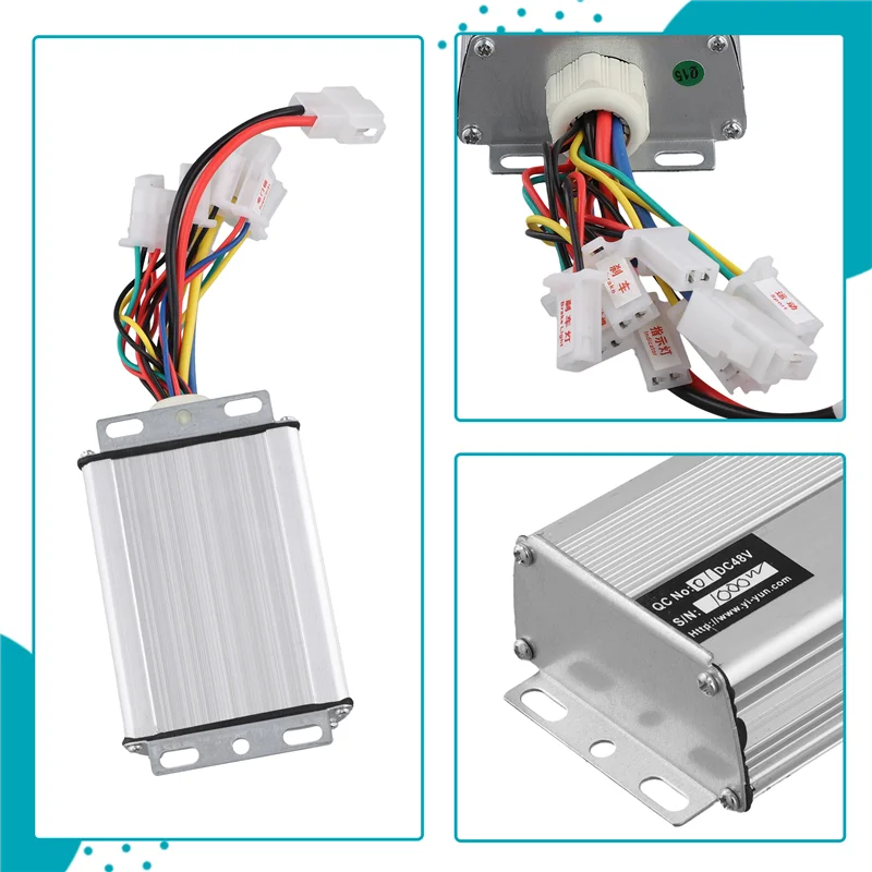 

A55F-DC48V 1000W Brushed Motor Controller Electric Bike Speed Controller Bicycle Scooter Set E-Bike Electric Motor Controller