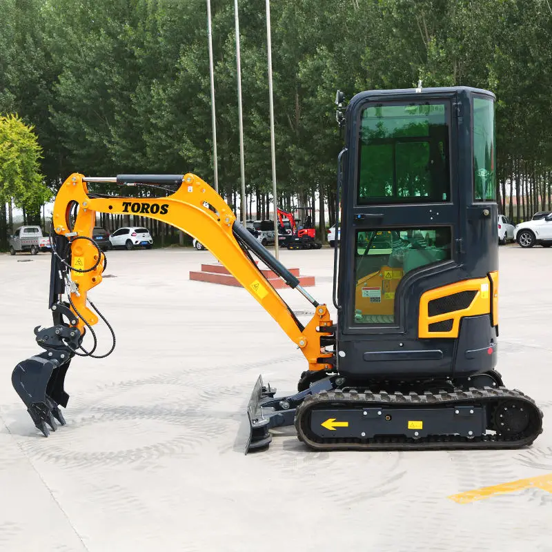 EPA CE Mini Excavator 1.8 Ton High Quality Portable Small Excavator 1600kg Earth-moving Machinery Engin Diesel Mini Digger