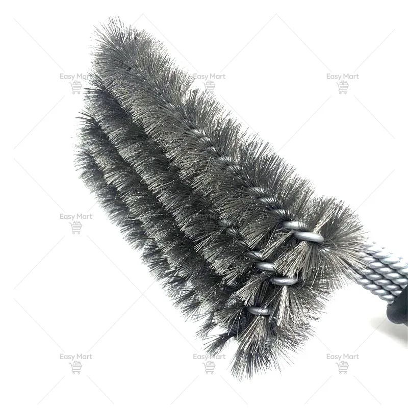 18inch Four-head Barbecue Cleaning Brush Oven Grill Cleaning Brush Wire  Bbq Tool