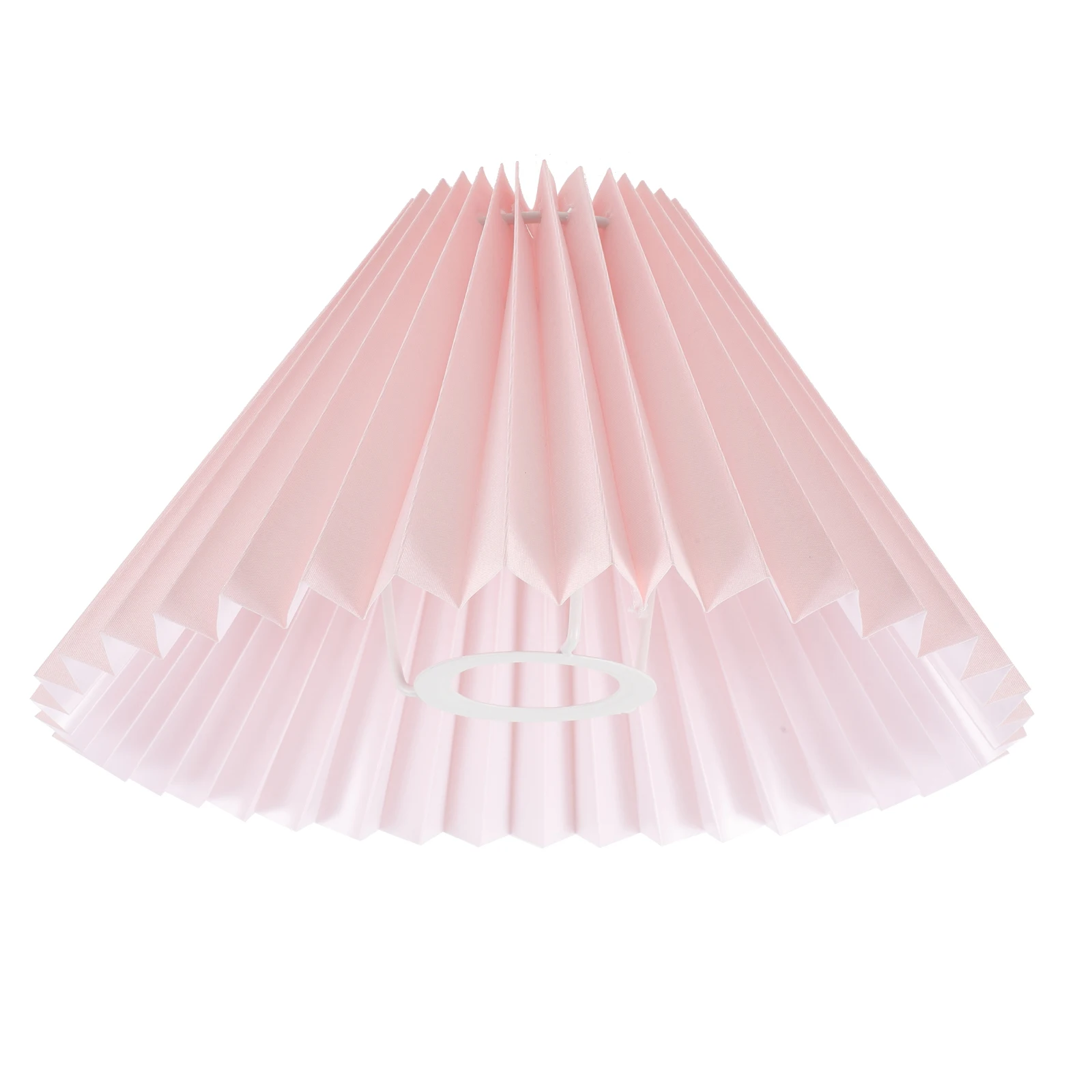 

Pink Lampshade Pleated Cloth Iron Table Bedside Floor Lamps Dustproof Home Decor Accessories Modern Style Lighting