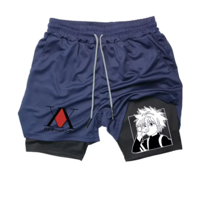 Hunter X Hunter Anime Performance Shorts Quick Dry Breathable Summer Compression Gym Running Workout Athletics Quick Dry Shorts