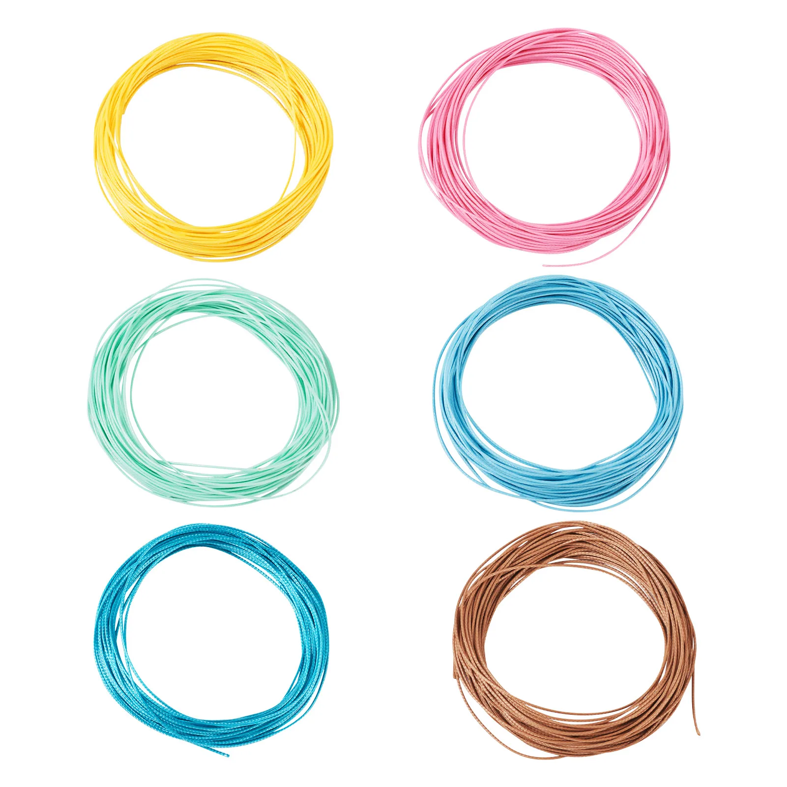 

1 Set 0.5mm Waxed Polyester Cords Mixed Color For DIY Bracelet Necklace Earrings Home Decorations Handicraft Accessories