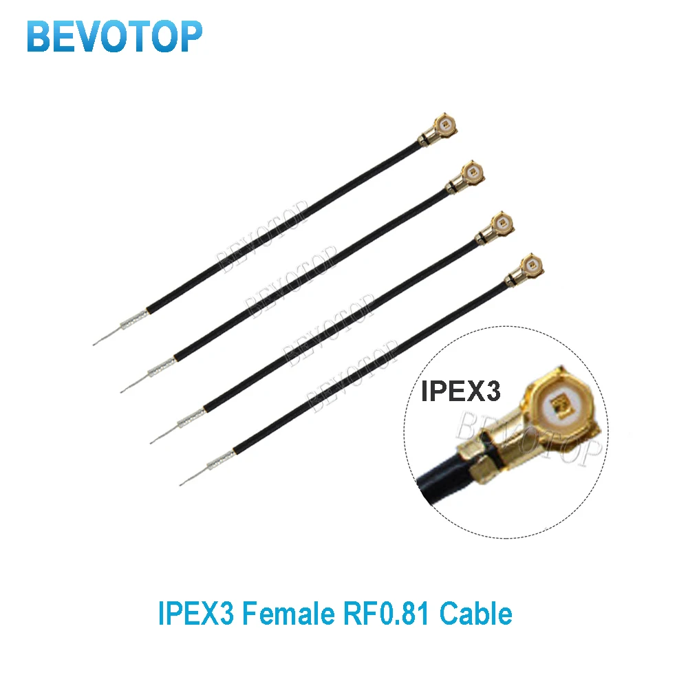 

100pcs Single End U.fl MHF3 IPEX3 Female to Solder Open End Cable RF0.81 Pigtail for WIFI 3G 4G 5G Antenna Extension Cord Jump