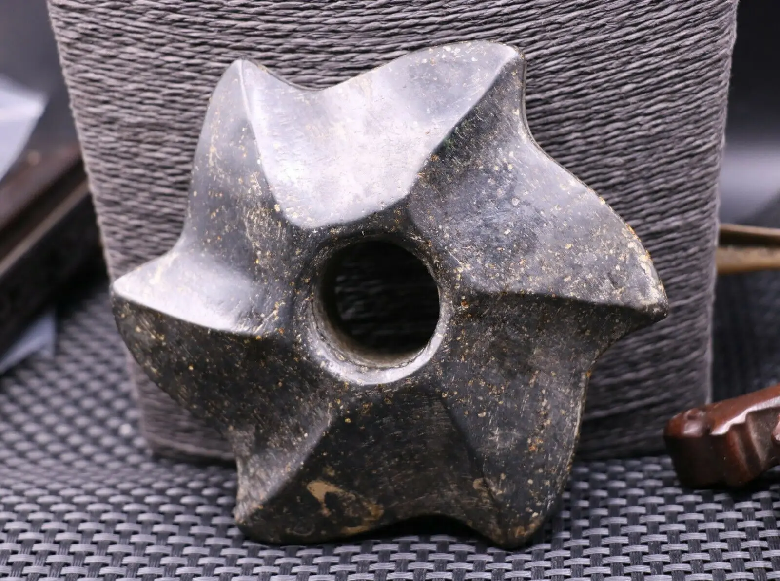 

Neolithic Hongshan Culture Old Jade Xuanji Instrument Tool Large Totem Carving L Timestown 20201128A