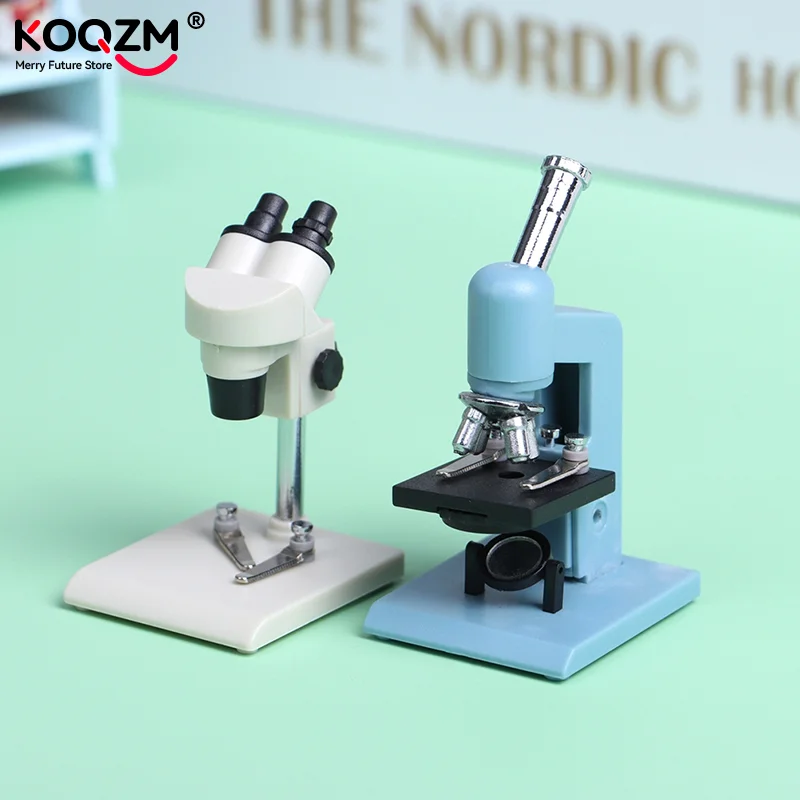 Medical Laboratory Technology - 1Pc 1:12 Scale Dollhouse Miniature Microscope