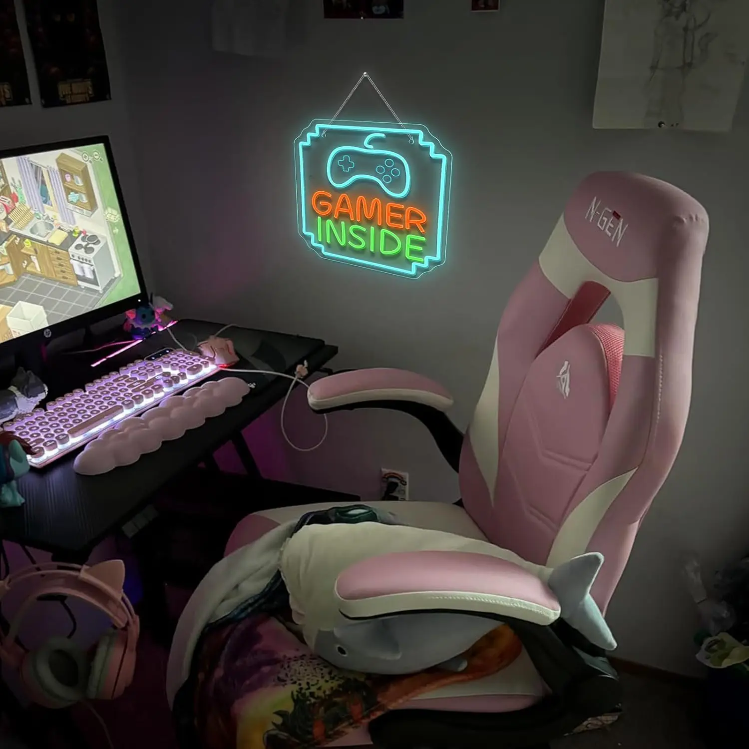 Game Controller Neon Sign USB Dimmable LED Light for Bar Gaming Room Bedroom Decoration neon personnalisé Gift Night Light