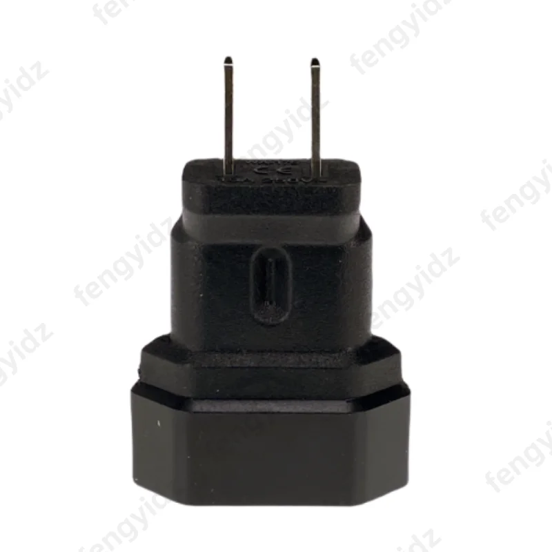 US 2-Flat pins Type A Travel Adpter,AC Power Plug Adapter European CEE7/16 Receptacle to NEMA 1-15P 250V 10A