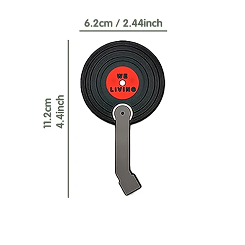 Punch-Free Magnetic Record Refrigerator Sticker Hooks Wall-Mounted Storage for Daily Goods No Drilling Required