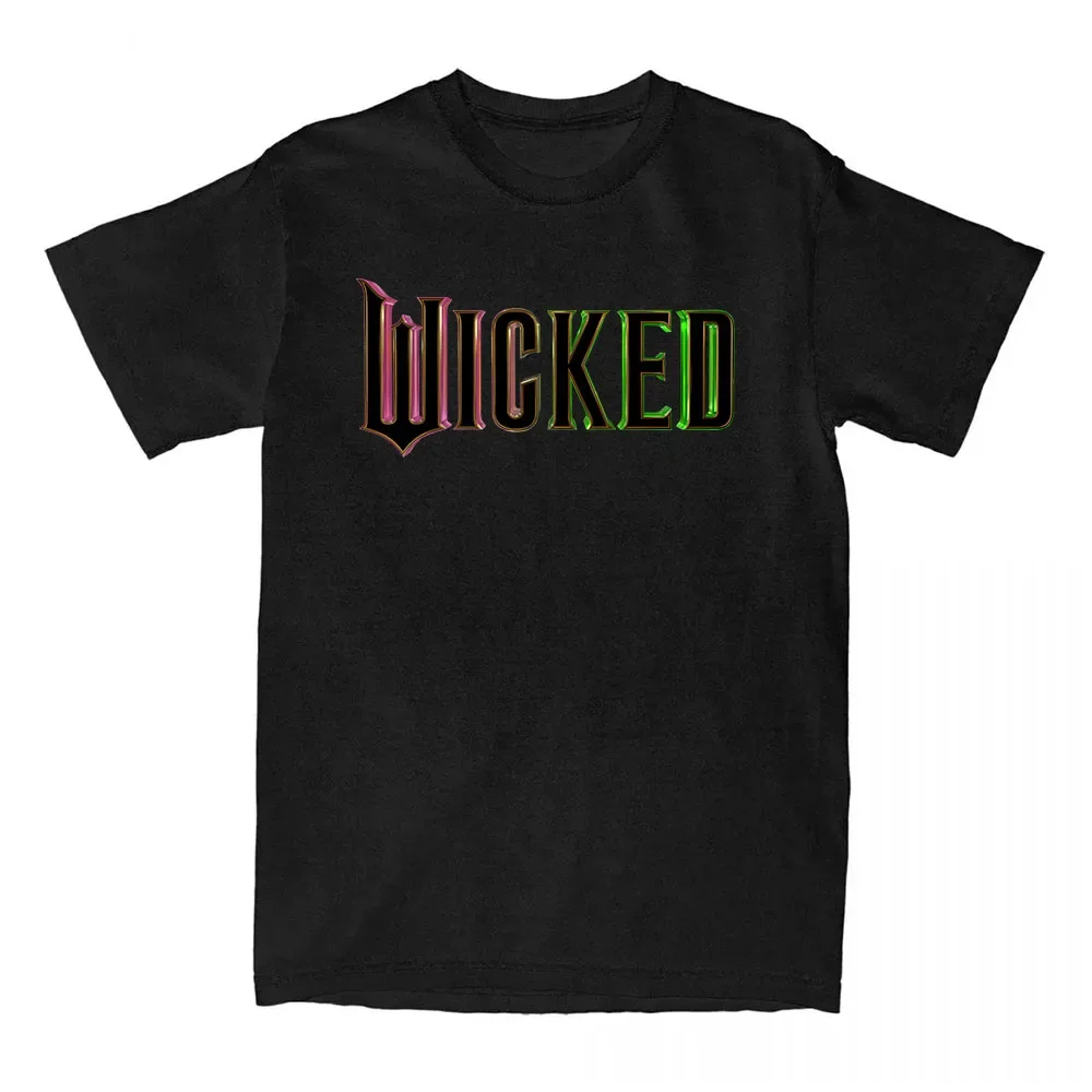 เสื้อยืดลายภาพยนตร์แฟนตาซี Wicked แขนสั้น สไตล์ลำลอง สำหรับผู้หญิง/ผู้ชาย เสื้อยืดลายตลก พิมพ์ลายกราฟิกภาพยนตร์ เสื้อยืดคอกลม ผ้าฝ้าย