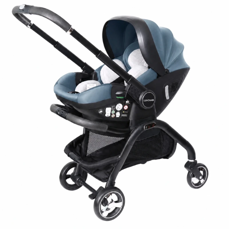 2026 Neuer Tragbarer Kinderwagen mit Multifunktionalem Abnehmbarem Sitz, Kann im Auto und als Kinderwagen Verwendet Werden, Faltbarer Luxus-Kinderwagen
