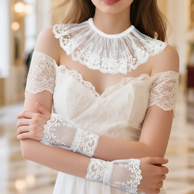 E15F Gelang Renda Halus Lengan Sensitif Ramah Kulit untuk Perjalanan