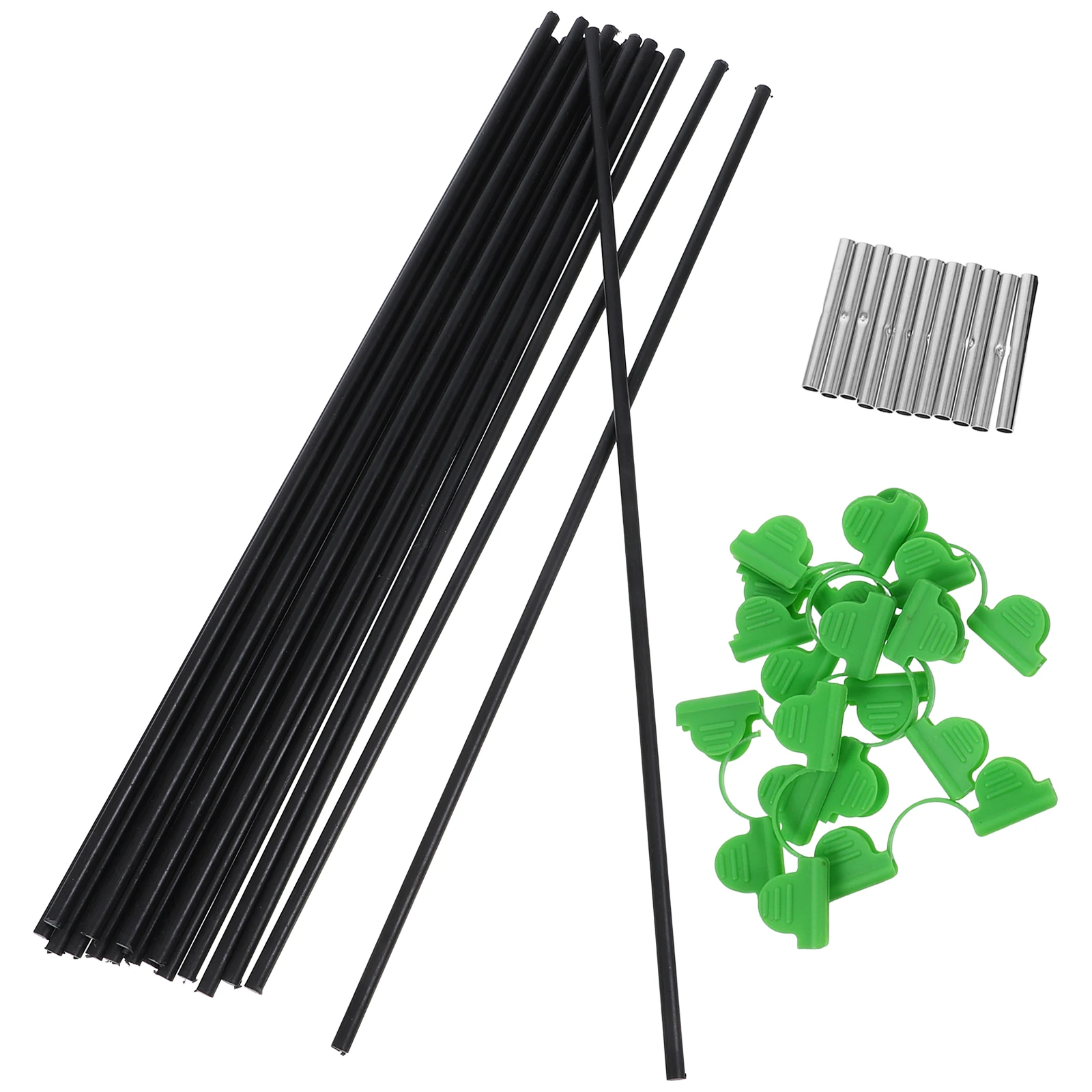 

Fiberglass Garden Hoops Arch Set Durable Fiber Raised Beds Row Cover Support Sticks Adjustable Height Easy Installation Plant